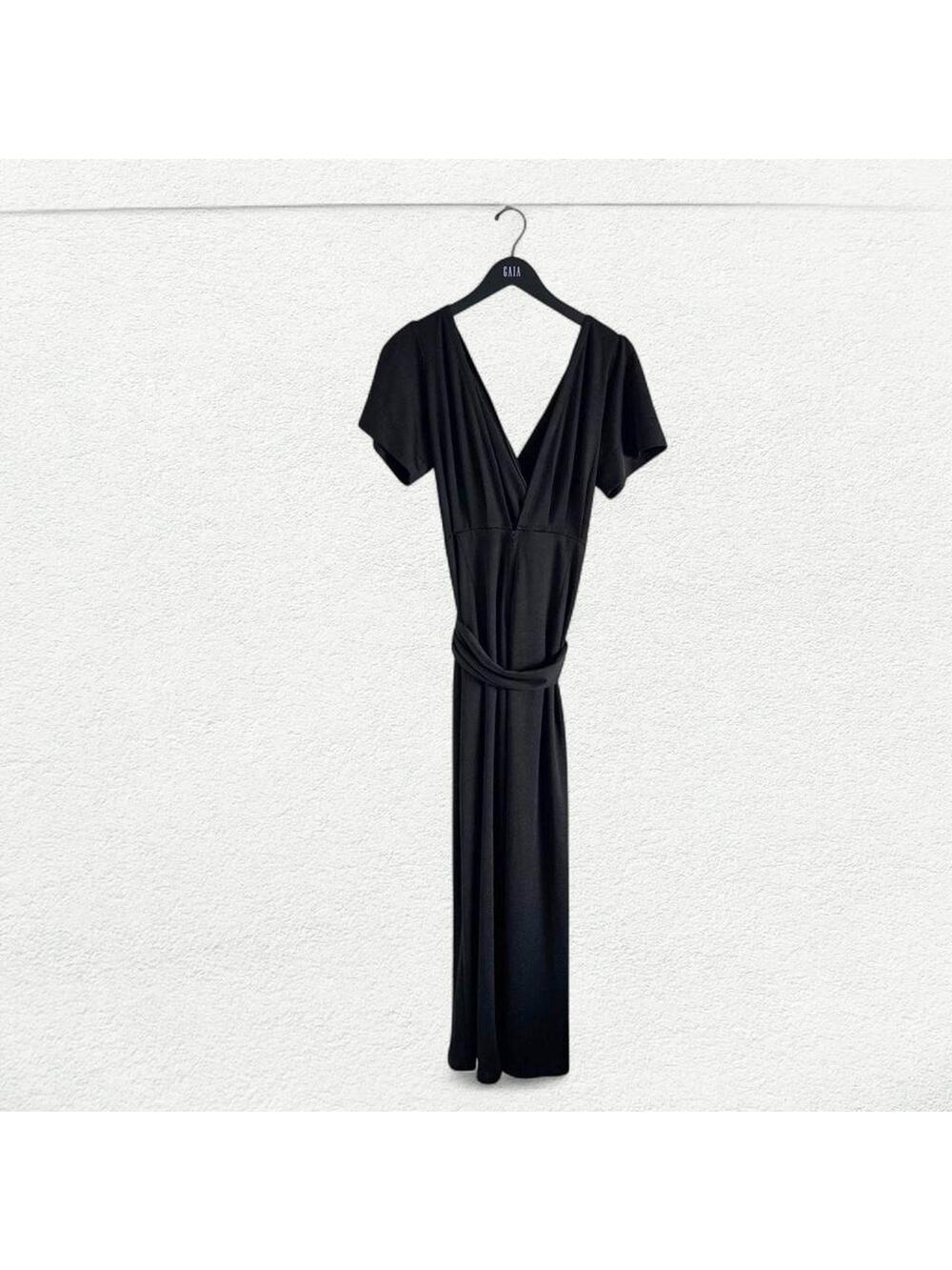 Samantha Pleet Jumpsuit in Black